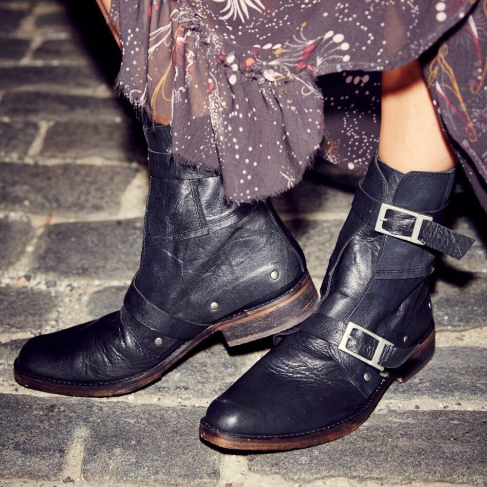FREE PEOPLE OUTSIDERS MOTO BOOT